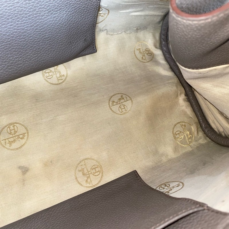 Hermes altas shoulder 灰色全皮手提包-29