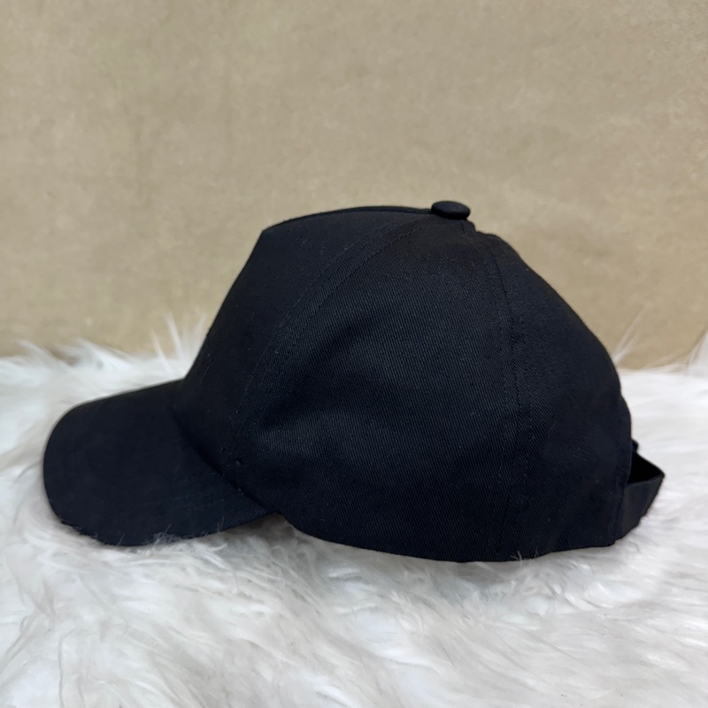 YSL 黑刺繡棒球帽 鴨舌帽 近全新-4