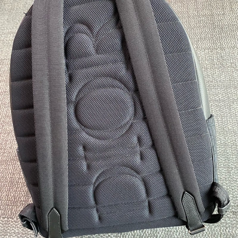 Dior saddle帆布拼皮oblique老花後背包-12