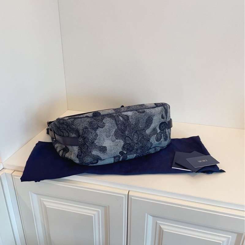【99新閒置🆕】Dior Peter Doig聯名限量星空丹寧大馬鞍包 單肩包斜挎包-4