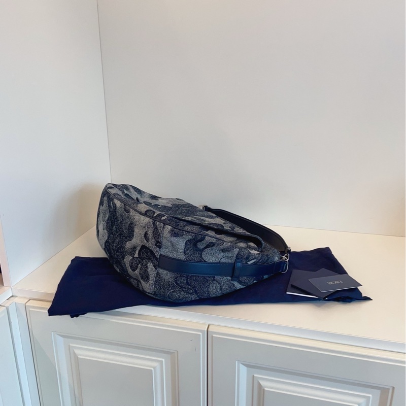 【99新閒置🆕】Dior Peter Doig聯名限量星空丹寧大馬鞍包 單肩包斜挎包-5