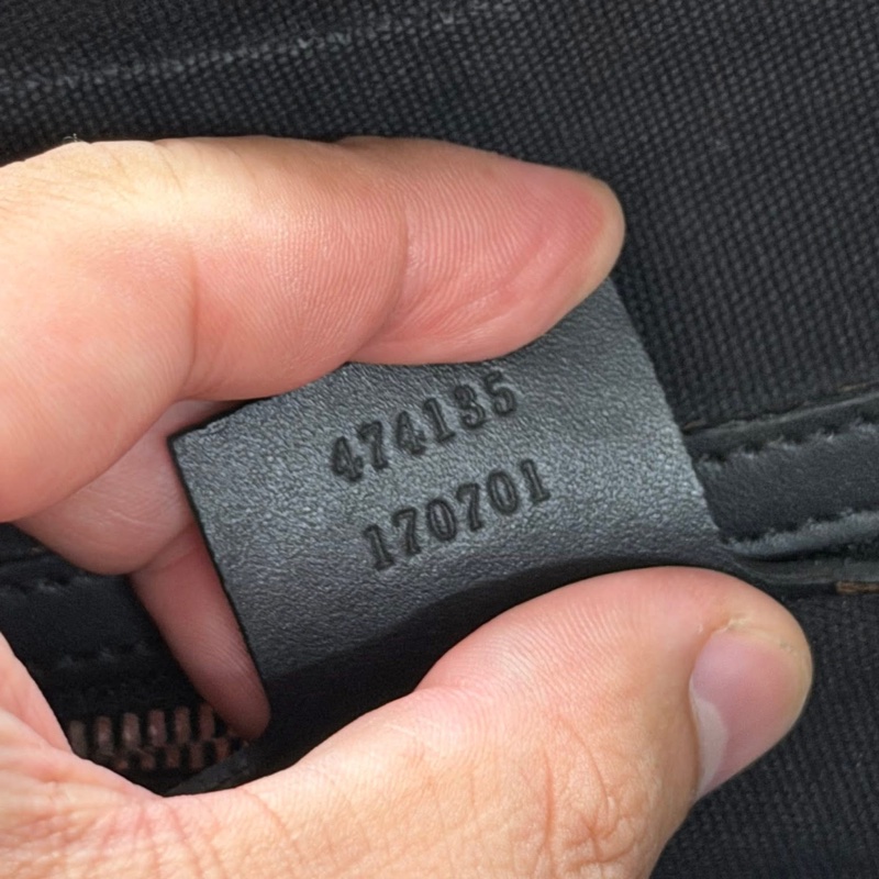 Gucci經典老花條紋織帶手提/斜背公事包-8