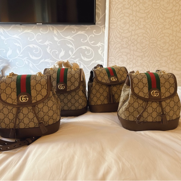 《全新 小特賣》GUCCI 經典老花 後背包 795221 Ophidia GG-26