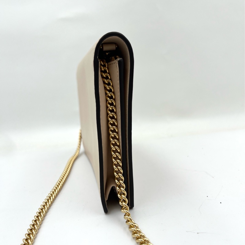 Fendi. 墨蘭迪粉色 可拆，鏈條肩背包長夾-2