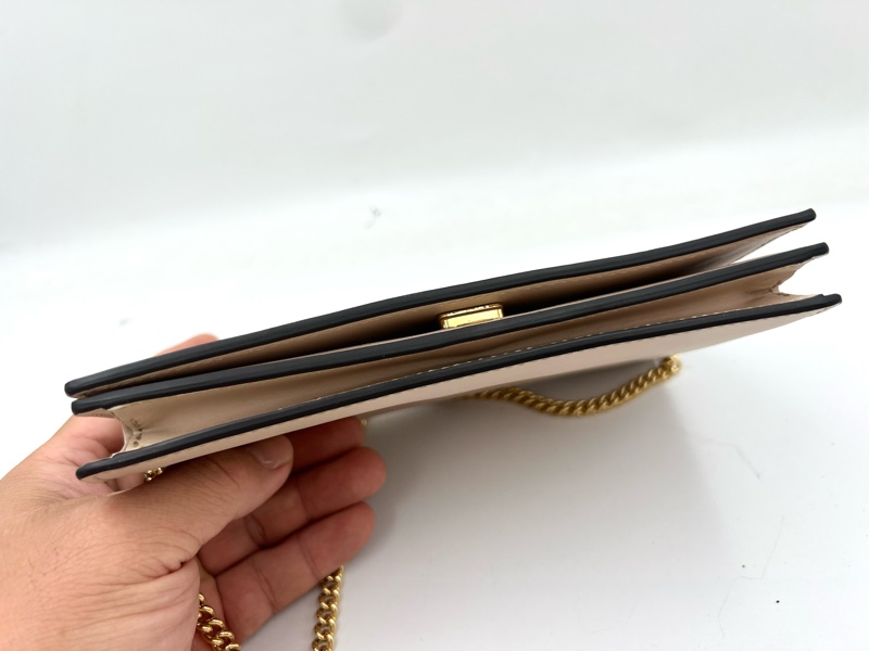 Fendi. 墨蘭迪粉色 可拆，鏈條肩背包長夾-3