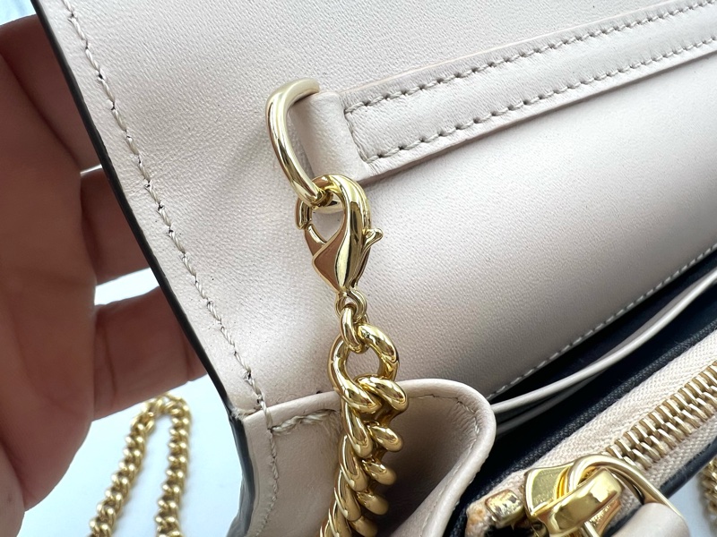 Fendi. 墨蘭迪粉色 可拆，鏈條肩背包長夾-13