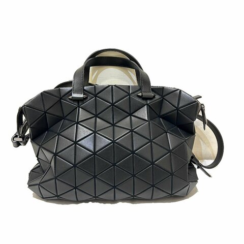 三宅一生黑色幾何BAO BAO拉鍊二用包