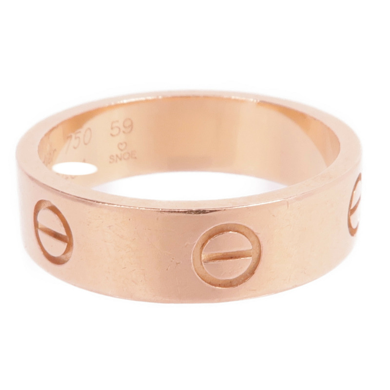 CARTIER 18K玫瑰金Love Ring戒指Cartier#59/US#8.75-3