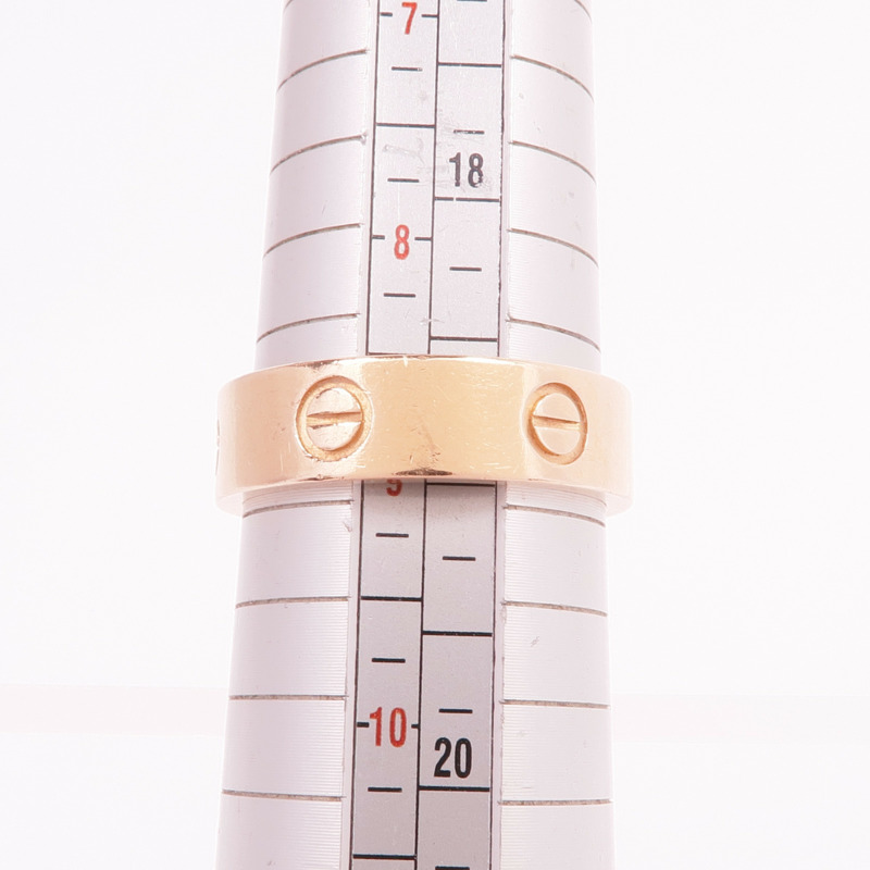 CARTIER 18K玫瑰金Love Ring戒指Cartier#59/US#8.75-5