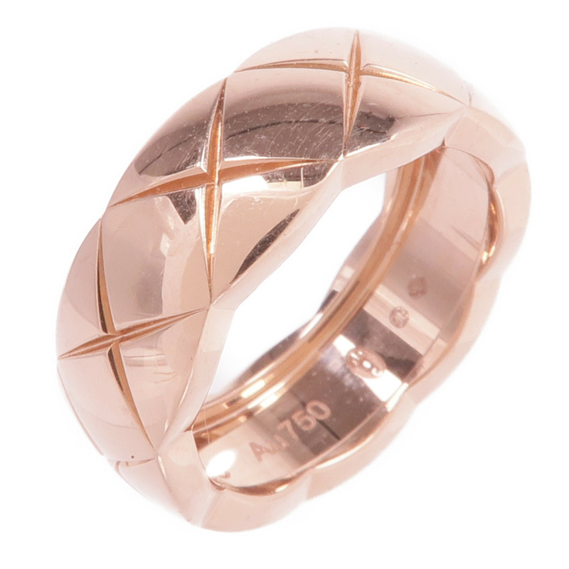 CHANEL 18K玫瑰金Coco Crush Ring戒指Chanel#48/US#4.5-0