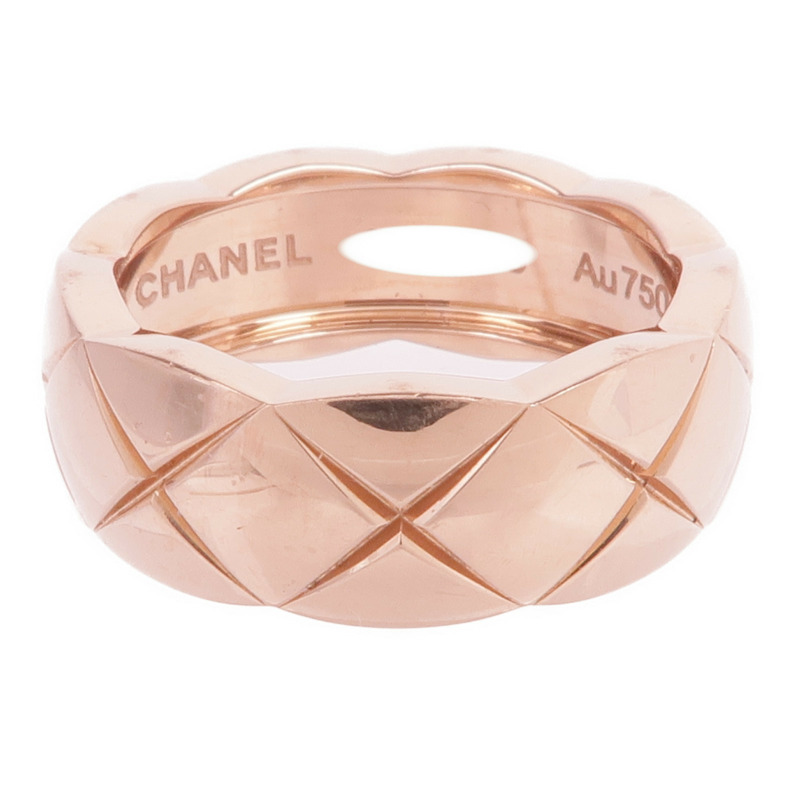 CHANEL 18K玫瑰金Coco Crush Ring戒指Chanel#48/US#4.5-1