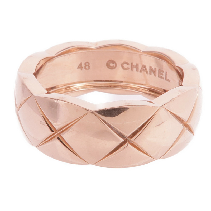CHANEL 18K玫瑰金Coco Crush Ring戒指Chanel#48/US#4.5-2