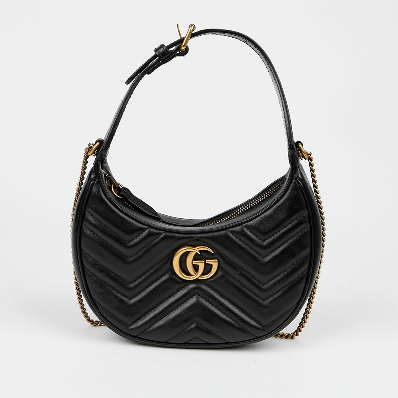 GUCCI 699514 GG Marmont 半月形迷你肩背包-1