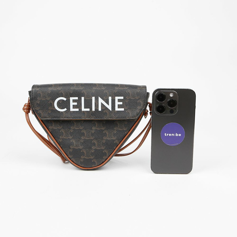 CELINE 三角形單肩斜背包 195902BZK-6