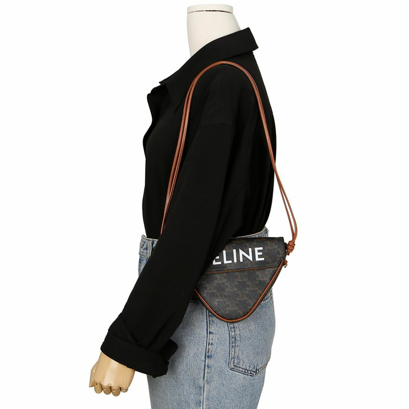 CELINE 三角形單肩斜背包 195902BZK-9