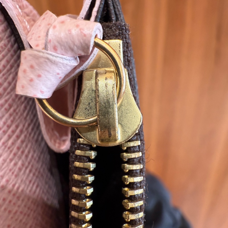 Louis Vuitton Emilie LV長夾/粉色豆豆-3