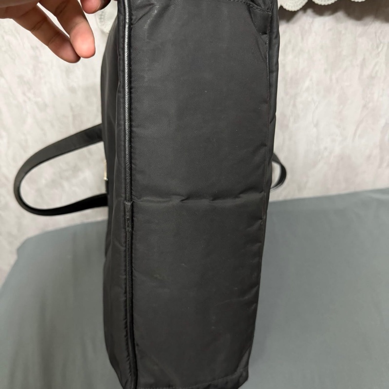 Prada男士黑色尼龍電腦包公事包-14