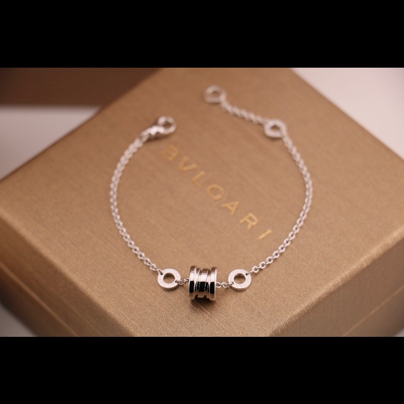 BVLGARI 白金彈簧小蠻腰手鏈 s-m碼-0