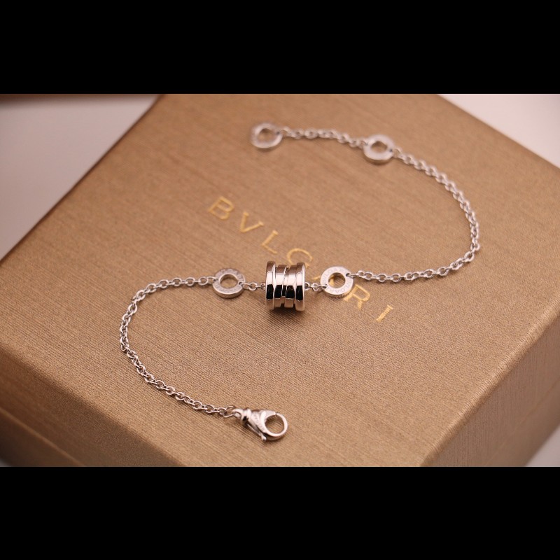 BVLGARI 白金彈簧小蠻腰手鏈 s-m碼-2