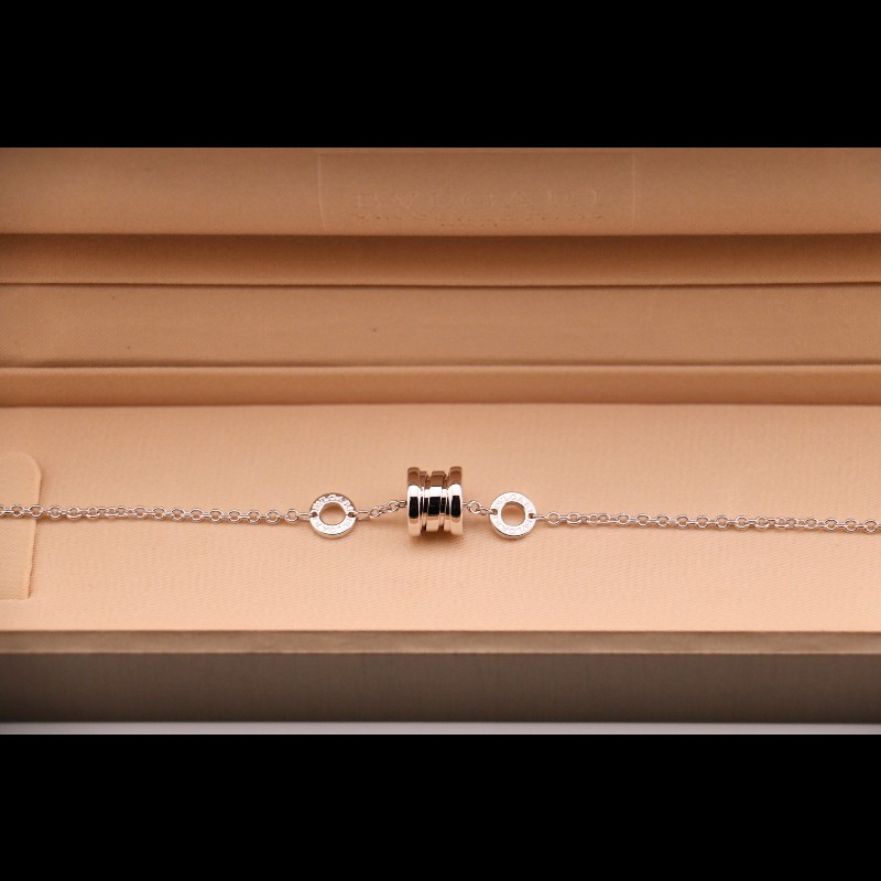 BVLGARI 白金彈簧小蠻腰手鏈 s-m碼-3