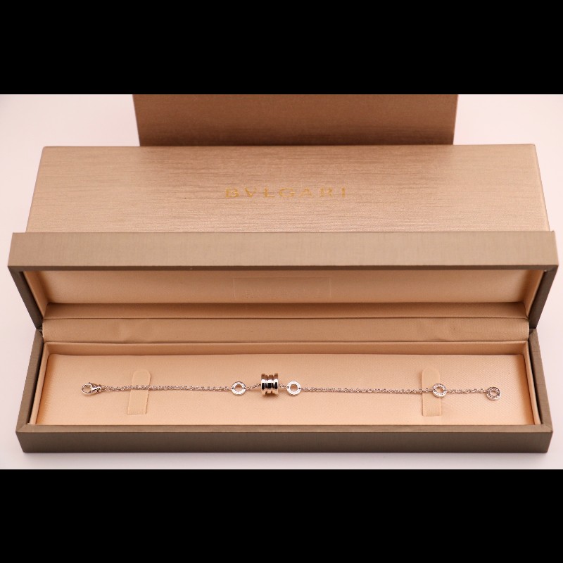BVLGARI 白金彈簧小蠻腰手鏈 s-m碼-4