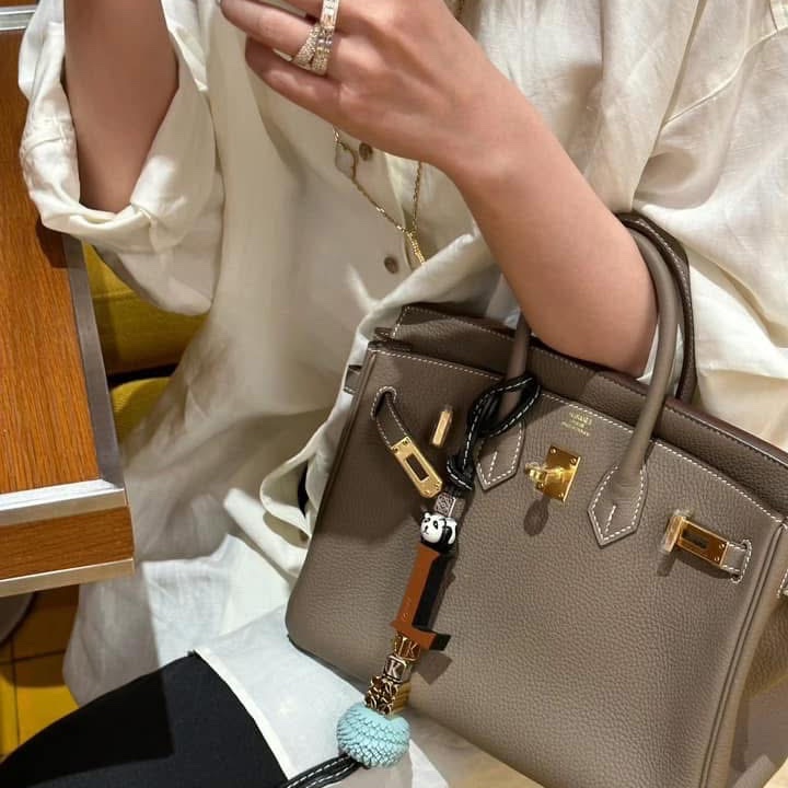 HERMES 愛馬仕 經典 大象灰18 Etoupe Togo牛皮配金扣 Birkin 25 cm 柏金包 B刻2024年購入-23
