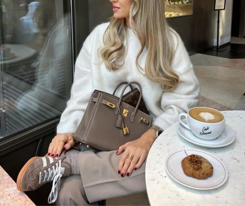 HERMES 愛馬仕 經典 大象灰18 Etoupe Togo牛皮配金扣 Birkin 25 cm 柏金包 B刻2024年購入-24