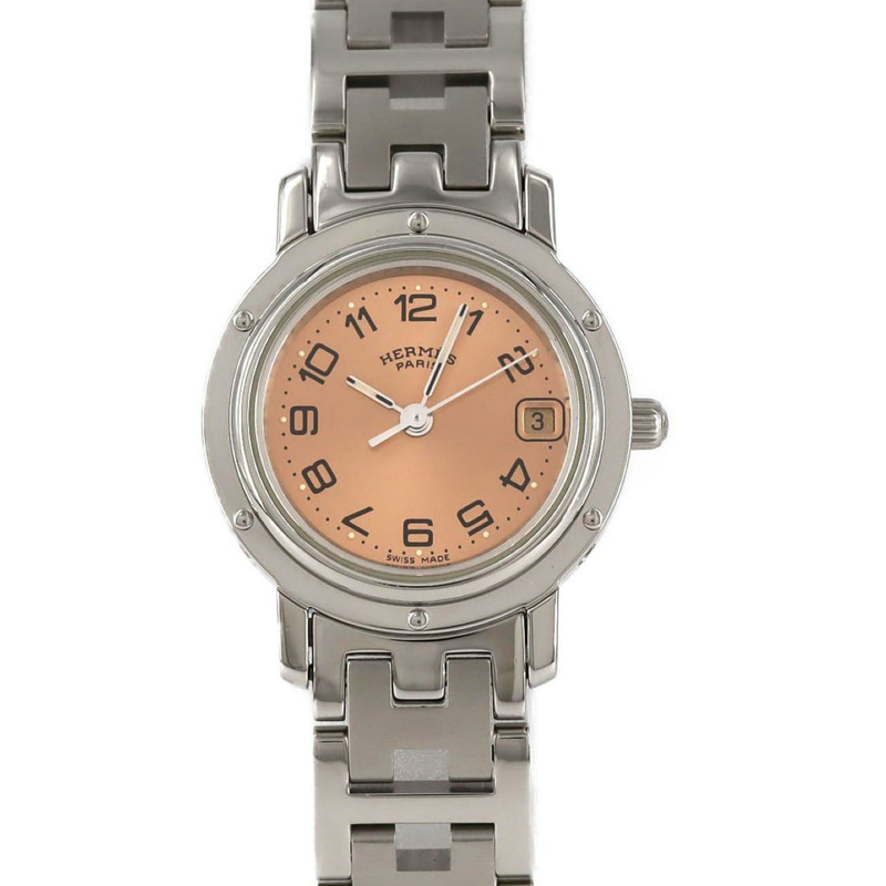 愛馬仕 Clipper CL4.210 不鏽鋼石英錶-0