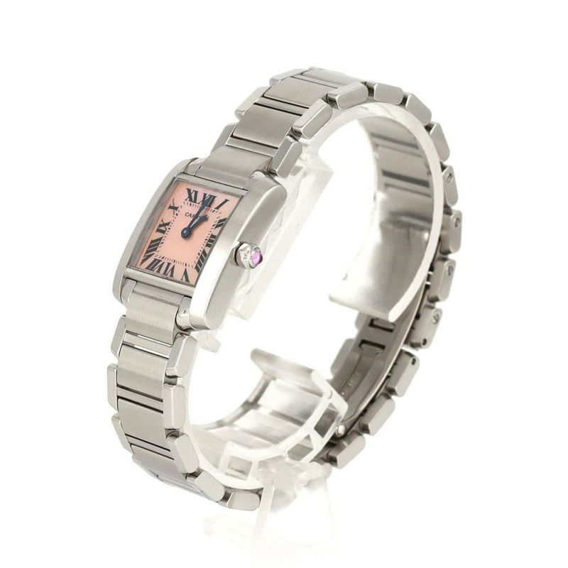 卡地亞 Tank Française SM W51028Q3 不鏽鋼石英錶-1