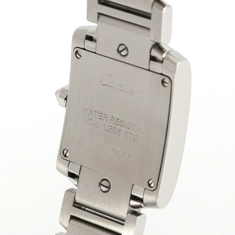 卡地亞 Tank Française SM W51028Q3 不鏽鋼石英錶-6