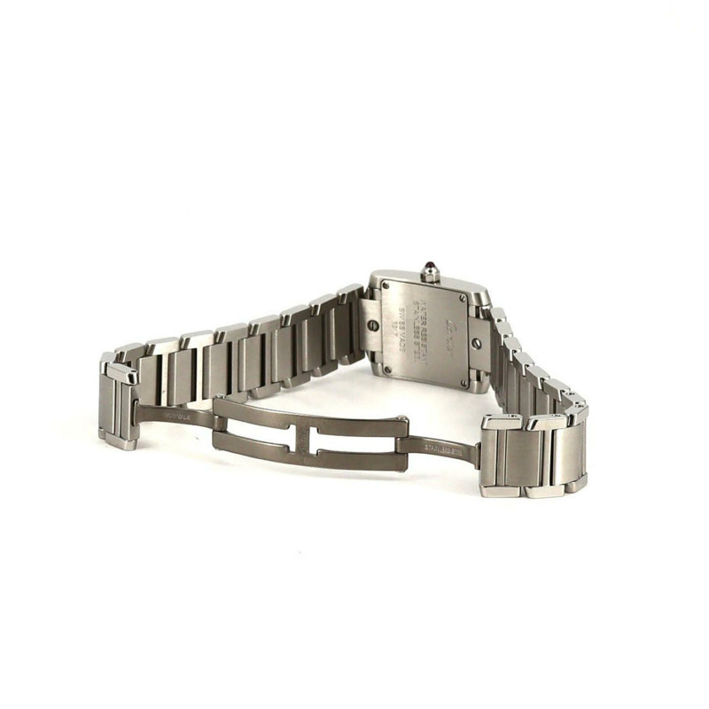 卡地亞 Tank Française SM W51028Q3 不鏽鋼石英錶-7