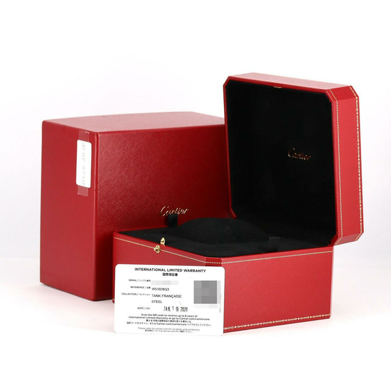 卡地亞 Tank Française SM W51028Q3 不鏽鋼石英錶-8
