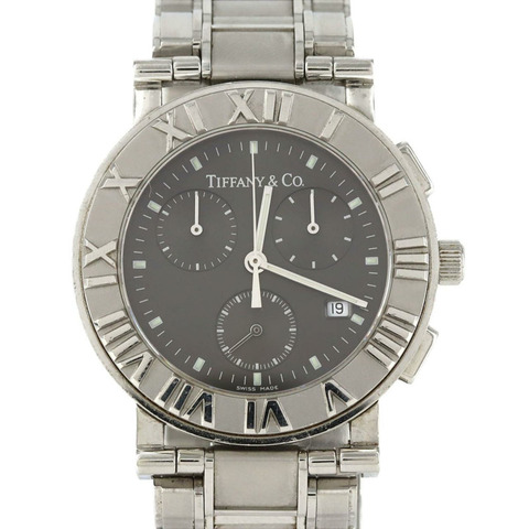Tiffany Atlas 計時碼錶不鏽鋼石英腕錶