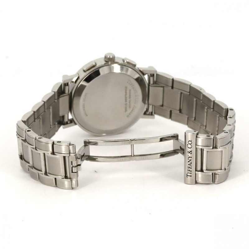 Tiffany Atlas 計時碼錶不鏽鋼石英腕錶-4