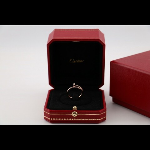 Cartier 玫瑰金 釘子戒指窄版 💍51碼