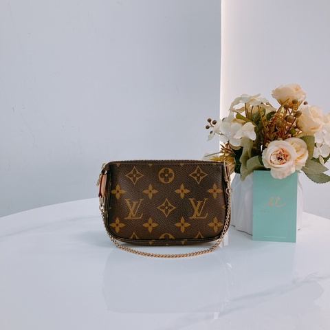 MS0393 LOUIS VUITTON 路易威登經典花紋迷你麻雀包包MINI POCHETTE ACCESSOIRES MONOGRAM CANVAS