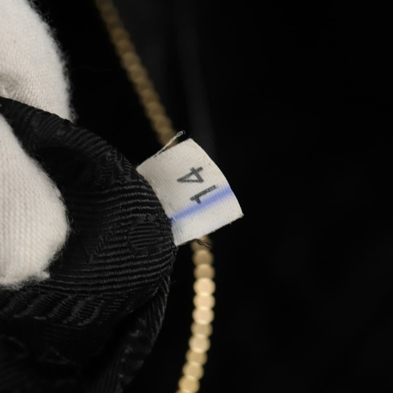 【日本直送】PRADA 皮革雙肩托特包 黑色金色 Auth am9760V-10