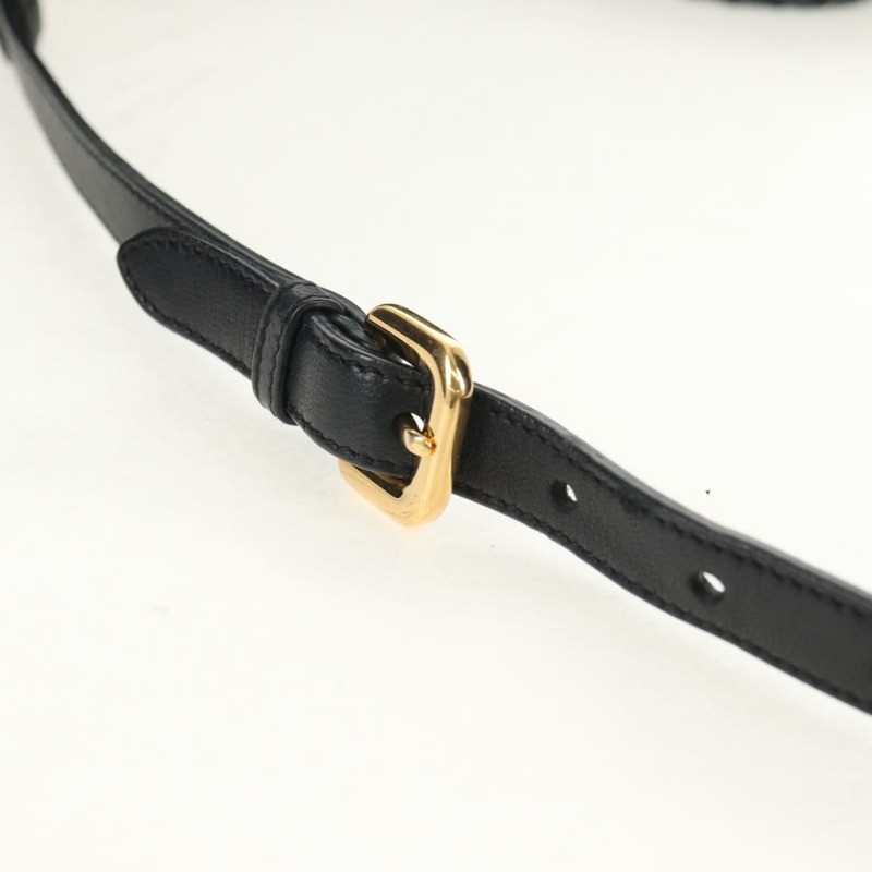 【日本直送】PRADA 尼龍雙肩包 黑色金色 Auth am9761V-14