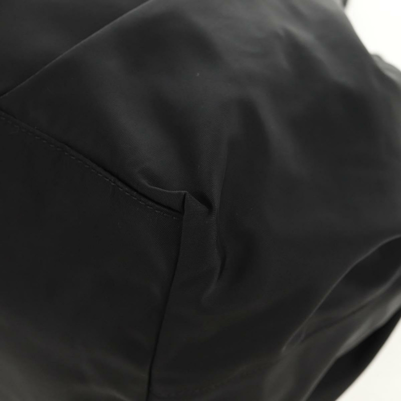 【日本直送】PRADA 尼龍雙肩包 黑色金色 Auth am9761V-17