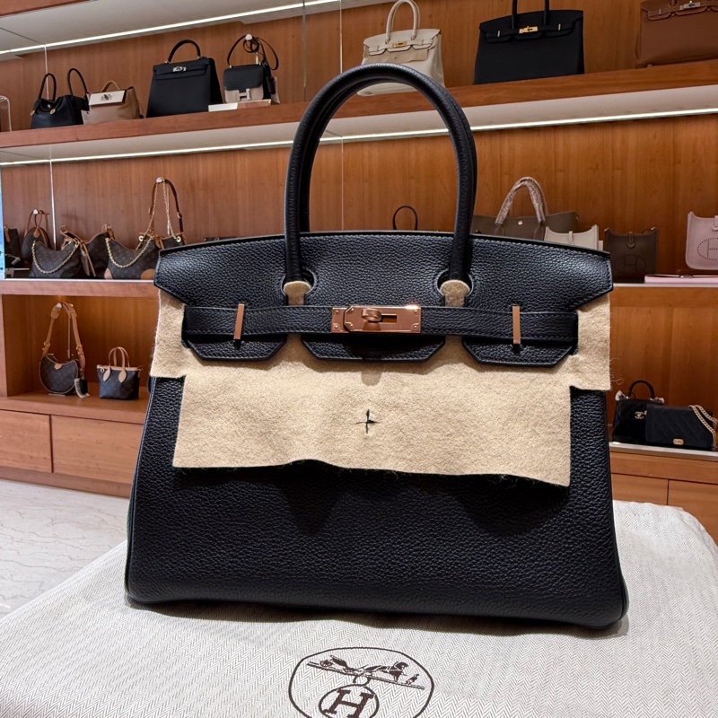 Hermes Birkin 30cm TOGO 愛馬仕鉑金包 Y刻 黑色/金扣-0