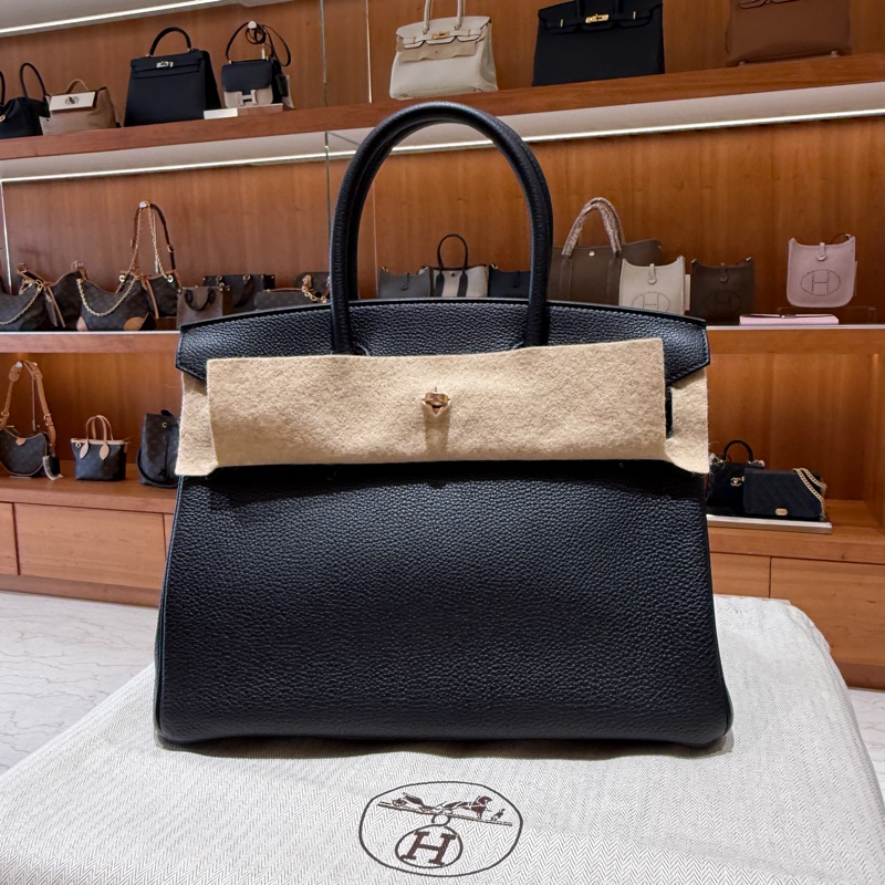 Hermes Birkin 30cm TOGO 愛馬仕鉑金包 Y刻 黑色/金扣-1