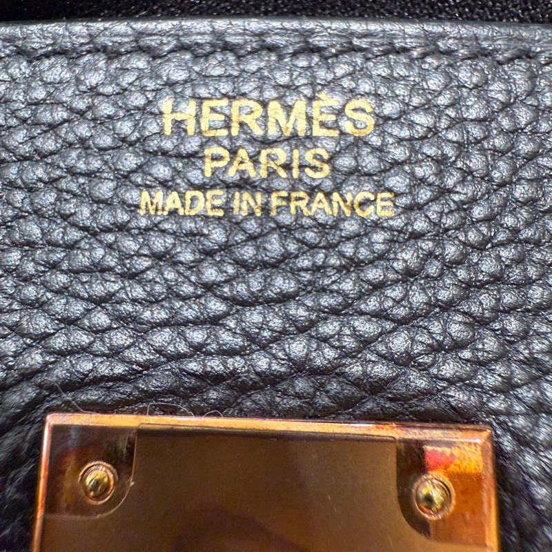 Hermes Birkin 30cm TOGO 愛馬仕鉑金包 Y刻 黑色/金扣-11