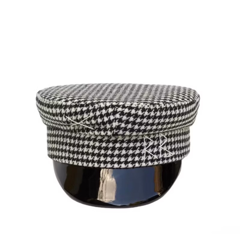 RUSLAN BAGINSKIY 報童帽 男孩帽 棉料軍帽 千鳥格紋-1