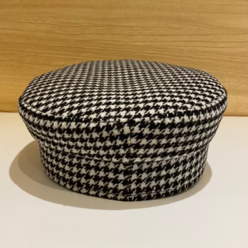 RUSLAN BAGINSKIY 報童帽 男孩帽 棉料軍帽 千鳥格紋-6