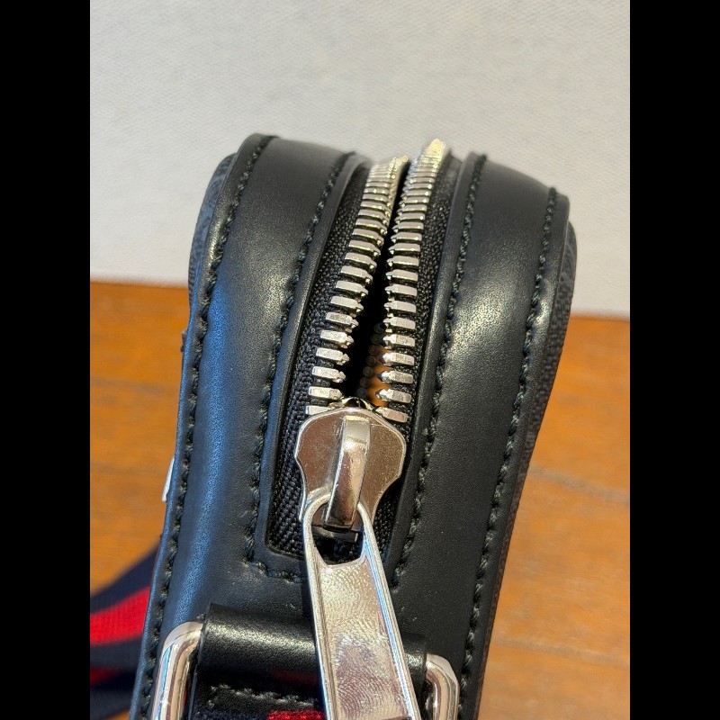 Gucci GG Supreme 老花黑色郵差包-10