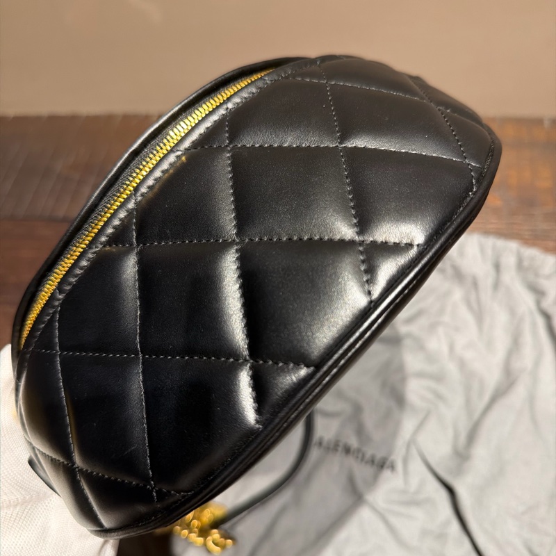 Balenciaga 巴黎世家 99新艾菲爾鐵塔鏈條裝飾 腰包/斜挎包-7