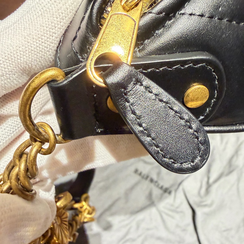 Balenciaga 巴黎世家 99新艾菲爾鐵塔鏈條裝飾 腰包/斜挎包-9