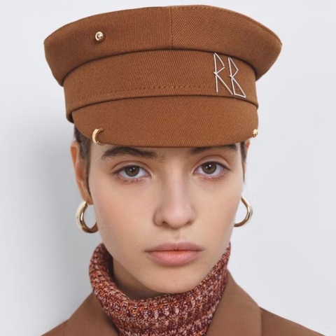 RUSLAN BAGINSKIY報童帽 男孩帽 棉料軍帽