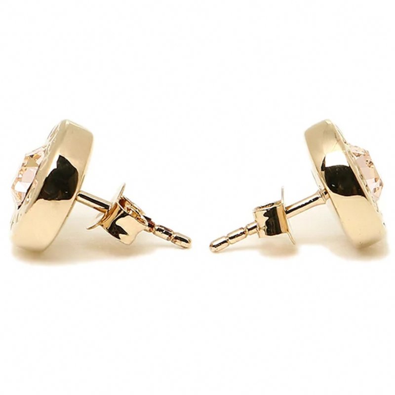 【COACH】晶鑽造型耳環-金色-1