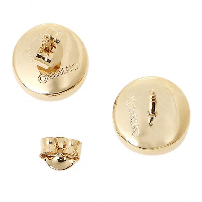 【COACH】晶鑽造型耳環-金色-2